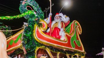 Papai Noel receberá a chave da cidade durante a Parada de Natal - Reprodução/Prefeitura de Bertioga