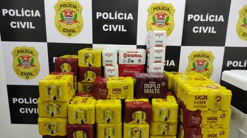 As mercadorias foram apreendidas e restituídas à empresa transportadora - Divulgação Polícia Civil
