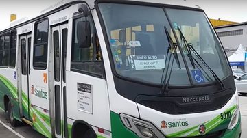 Ônibus são incendiados pela segunda noite em Santos - Reprodução TV Cultura Litoral
