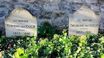 Túmulos de Vincent e Theo van Gogh no cemitério de Auvers-sur-Oise, França - Reprodução