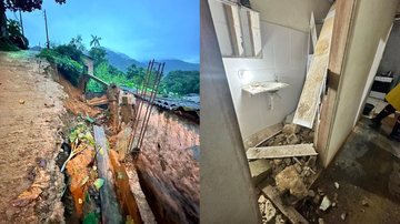 O bairro mais atingido pela tempestade foi o Perequê-Mirim - Prefeitura Ubatuba