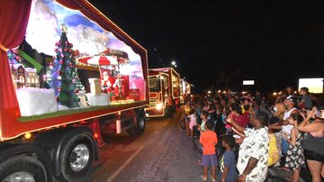 Praia Grande deve parar na noite desta terça-feira (5) para acompanhar a Caravana de Natal da Coca-Cola - Amauri Pinilha/Prefeitura de Praia Grande