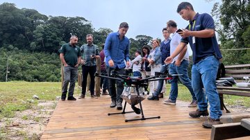 Drones auxiliarão no reflorestamento de áreas de encosta em São Sebastião - Divulgação
