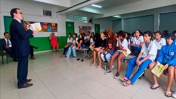Projeto 'Cidadania e Justiça também se aprende na Escola' leva informação a alunos e professores - Divulgação/TJSP