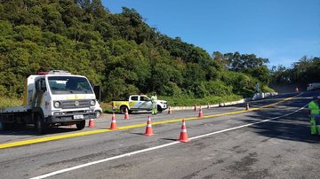 Rodovia Oswaldo Cruz foi liberada na quinta-feira (14) - Divulgação/DER