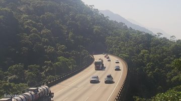 A lentidão, devido ao acidente, é do km 53 ao km 48,5, sentido São Paulo - Divulgação/Ecovias