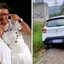 Ieda Aparecida e Fabiana Nogueira abraçadas; imagem do veículo do casal, encontrado dias antes