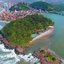 Imagem aérea da Praia da Saudade