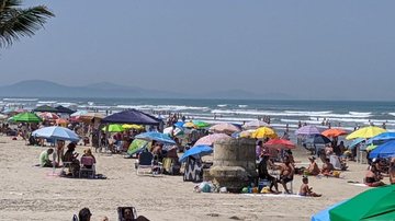 Areias de Praia Grande, durante a pandemia - Foto: Reprodução / Julio Itaci