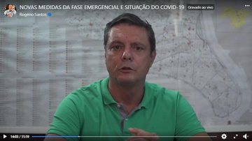 Rogério Santos cobrou empatia em momento delicado da pandemia - Reprodução/ Facebook Rogério Santos