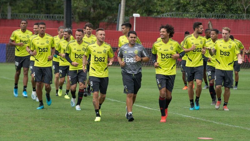 Hugo Moura aproveita bem a primeira chance em campo pelo Flamengo - Alexandre Vidal / CR Flamengo