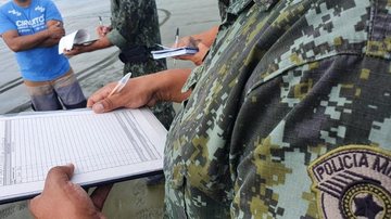 PM Ambiental flagra pesca irregular em Caraguatatuba; mais de 22 Mil em multa foram aplicadas - Foto: Polícia Militar