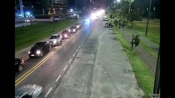 Km 92 da rodovia Rio-Santos Trânsito flui mal na Rio-Santos Rodovia com congestionamento - Imagem: Divulgação / DER