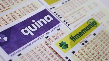 Volante Quina e Timemania - Loteria Brasil