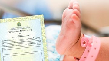 Mais de 17 mil crianças não receberam o nome do pai em 2022 no estado de São Paulo Certidão de nascimento - Reprodução