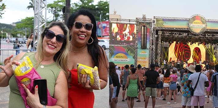 Munícipes e turistas curtiram shows de Gustavo Lima e Ivete Sangalo e aproveitaram para unir diversão e solidariedade Show em Guarujá - Divulgação PMG
