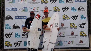 Guilherme ficou em 1º lugar e Luiz, em 2º, em Ubatuba - Divulgação