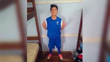 Osvaldo Filho, 14, foi selecionado pelo Azuriz, da cidade de Marmeleiro, no Paraná - Arquivo pessoal