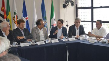 Pedro Gouvêa discursa após ser eleito o novo presidente do Condesb - Divulgação/Condesb